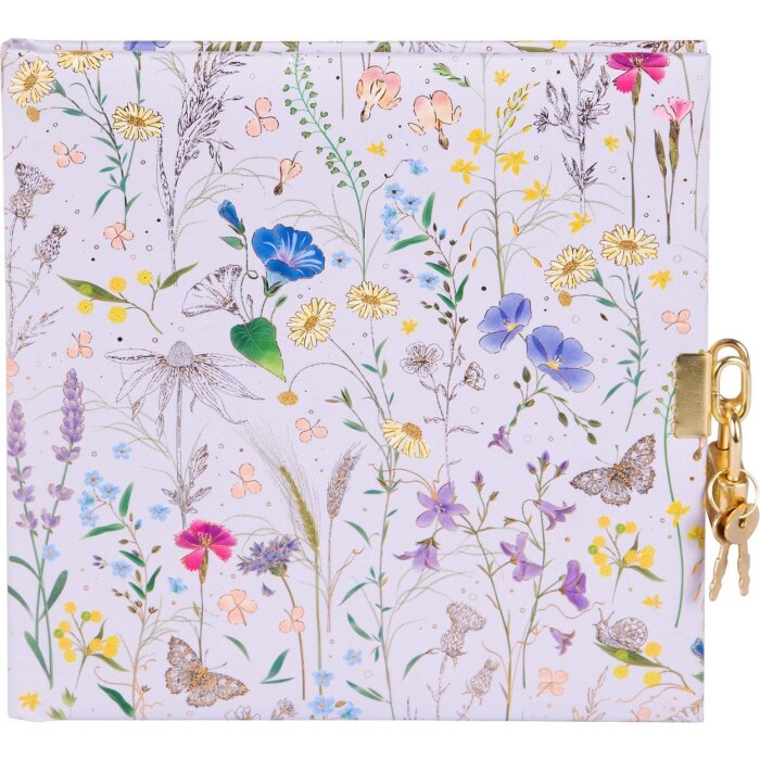 Agenda Goldbuch con chiusura Summer Meadow lilla 16,5x16,5 cm