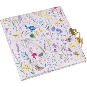 Agenda Goldbuch con chiusura Summer Meadow lilla 16,5x16,5 cm