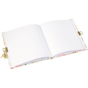 Agenda Goldbuch con serratura Pianta rossa 16,5x16,5 cm 96 pagine bianche