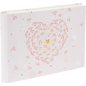 Goldbuch Photo Guestbook Golden Heart 29x23 cm 50 pagine...