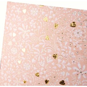 Libro doro degli ospiti Finamente rosé 25x20 cm 100 pagine