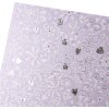 Libro doro per gli ospiti Finamente lilla 25x20 cm 100 pagine bianche in rilievo argento