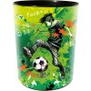 Cestino Goldbuch 25x30 cm motivo calcio verde