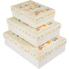 Set di scatole di cartone Goldbuch Zoo giocattolo Set di 3 motivi animali in rilievo dorati