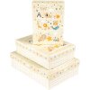 Set di scatole di cartone Goldbuch Zoo giocattolo Set di 3 motivi animali in rilievo dorati