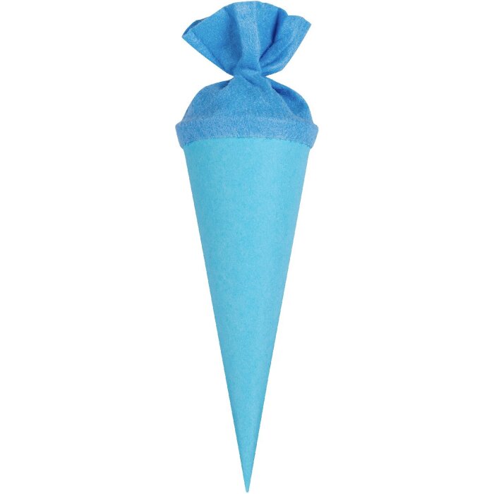 Zaino Goldbuch craft con chiusura in feltro colorato 35 cm azzurro