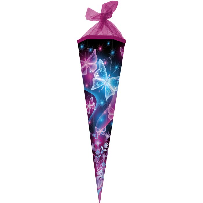 Goldbuch cono scuola 85cm esagonale farfalla rosa