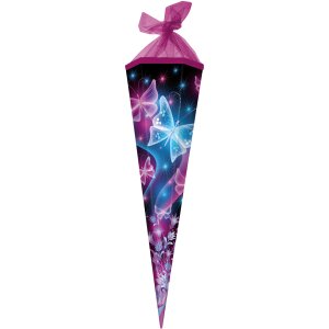 Goldbuch cono scuola 85cm esagonale farfalla rosa