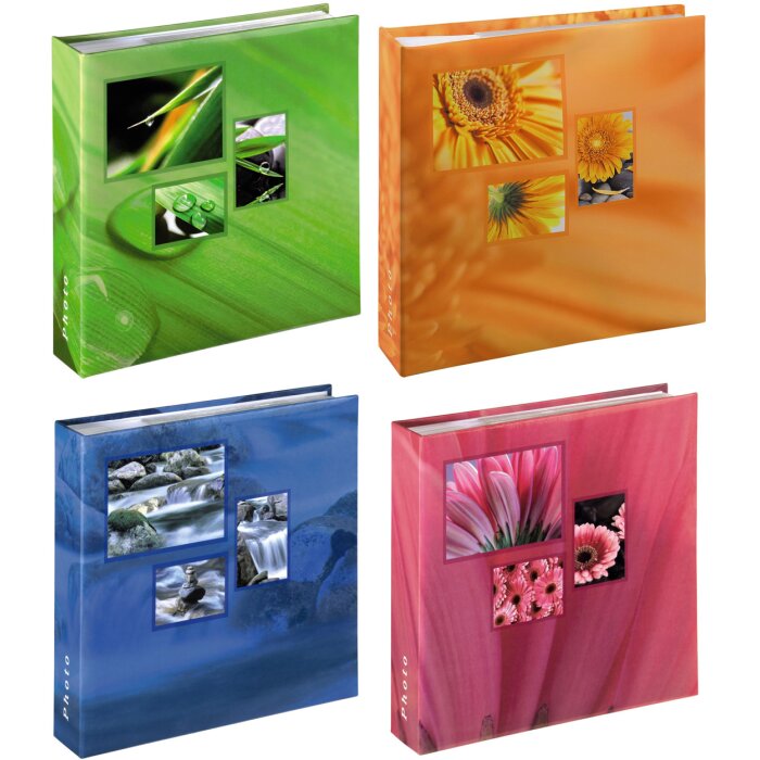 Hama album slip-in Singo 100 200 foto 10x15 cm Blu Verde Arancione Rosa