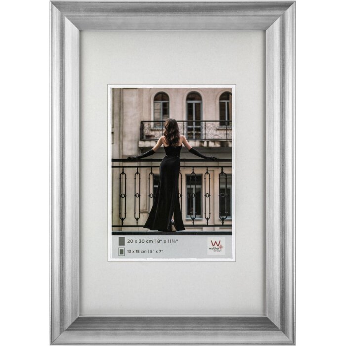 Walther cornice Venezia 30x40 cm argento