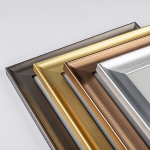Walther cornice design Venezia 40x50 cm in MDF lucido effetto legno oro