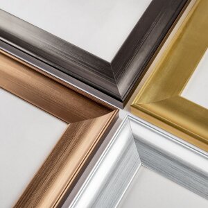 Walther cornice design Venezia 40x50 cm in MDF lucido effetto legno oro