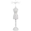 Clayre & Eef 65309 Portagioie 12x12x39 cm Bianco