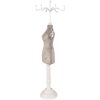 Clayre & Eef 65311 Portagioie 12x12x39 cm Beige Bianco
