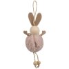Clayre & Eef 65346 Decorazione Ciondolo Coniglio 7x4x15 cm Rosa