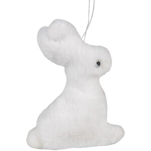Ciondolo Clayre & Eef Gioielli Coniglio Bianco 7x3x10 cm