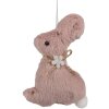 Clayre & Eef 65351 Ciondolo decorativo coniglio 7x3x10 cm Rosa