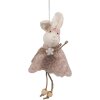 Clayre & Eef 65352 Ciondolo decorativo coniglio 8x3x16 cm Rosa