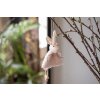 Clayre & Eef 65352 Ciondolo decorativo coniglio 8x3x16 cm Rosa