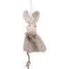 Clayre & Eef 65353 Ciondolo decorativo coniglio 8x3x16 cm Beige