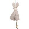 Clayre & Eef 65353 Ciondolo decorativo coniglio 8x3x16 cm Beige