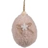 Clayre & Eef 65355 Uovo decorativo pendente Ø 5x7 cm Rosa