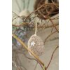 Clayre & Eef 65357 Uovo pendente decorativo Ø 5x7 cm Marrone