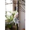 Clayre & Eef 65363 Decorazione Ciondolo Coniglio 6x3x13 cm Blu