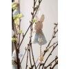 Clayre & Eef 65364 Decorazione Ciondolo Coniglio 6x3x13 cm Blu