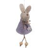 Clayre & Eef 65366 Ciondolo decorativo coniglio 6x3x13 cm Viola