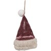 Clayre & Eef 65367 Ciondolo decorativo Cappello di Natale 8x1x13 cm Rosa