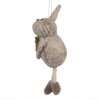 Clayre & Eef 65370 Ciondolo decorativo coniglio 4x3x13 cm Beige