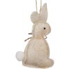 Clayre & Eef 65372 Ciondolo decorativo coniglio 6x1x10 cm Beige