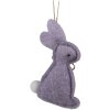 Clayre & Eef 65376 Ciondolo decorativo coniglio 6x1x10 cm Viola