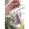 Clayre & Eef 65376 Ciondolo decorativo coniglio 6x1x10 cm Viola