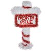 Clayre & Eef 65491 Decorazione natalizia Polo Nord 20x8x36 cm Rosso Bianco
