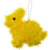 Clayre & Eef 65504 Decorazione Ciondolo Coniglio 11x5x14 cm Giallo