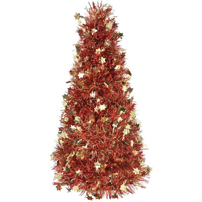 Clayre & Eef 65519 Decorazione per albero di Natale Oro Ø 12x27 cm