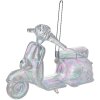 Clayre & Eef 65605 Decorazione Appendino Scooter 12x4x8 cm color argento