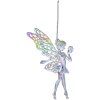 Clayre & Eef 65607 Ciondolo decorazione fata 9x1x15 cm color argento