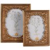 Clayre & Eef 2F1041 Cornice per foto 17x2x22 cm / 13x18 cm Colore oro