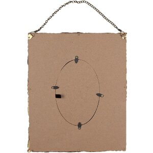 Clayre & Eef 2F1052 Cornice per foto 23x3x28 cm / 10x15 cm Colore oro