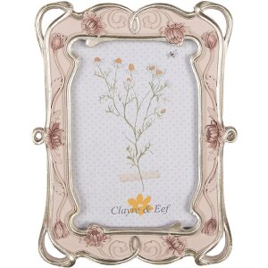 Clayre & Eef 2F1055 Cornice rosa 16x2x21 cm 10x15 cm...