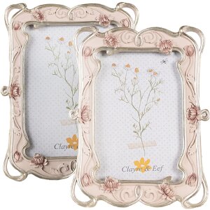 Clayre & Eef 2F1055 Cornice rosa 16x2x21 cm 10x15 cm Romantica