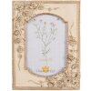Clayre & Eef 2F1057 Cornice per foto 16x3x21 cm / 10x15 cm Beige color oro