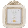 Clayre & Eef 2F1059 Cornice per foto 11x2x13 cm / 9x9 cm color oro bianco