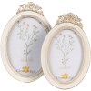 Clayre & Eef 2F1061 Portafoto 16x2x23 cm / 13x18 cm color oro bianco