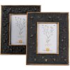 Clayre & Eef 2F1065 Portafoto 20x2x25 cm / 10x15 cm Nero color oro