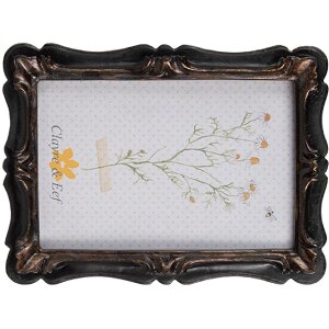 Clayre & Eef 2F1067 Portafoto 14x2x19 cm / 10x15 cm Nero Marrone