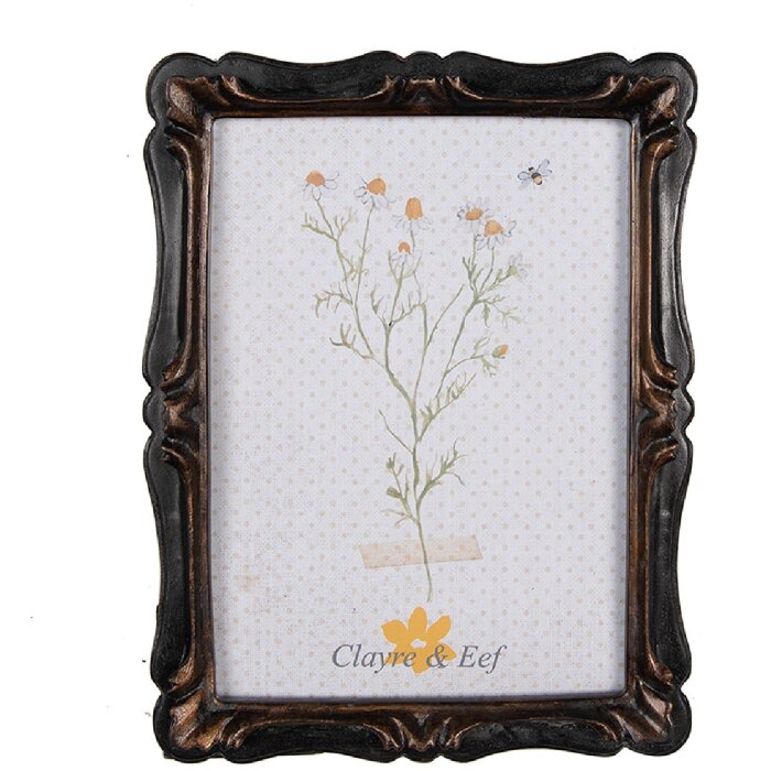 Clayre & Eef 2F1068 Portafoto 16x2x21 cm / 13x18 cm Nero Marrone